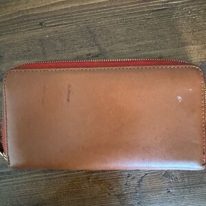 J.Crew leather continental wallet